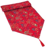 Ottoman Red Turkish Table Runner Floral Design