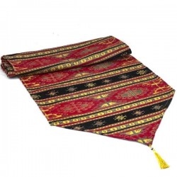 Red Color Turkish Kilim Design Table Runner