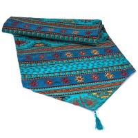Turquoise Color Ottoman Turkish Table Runner