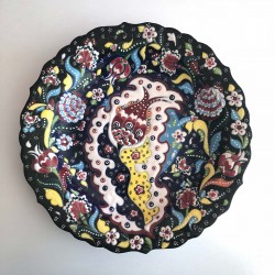Large Ceramic Hand Painted Turkish Dinnerware Plate