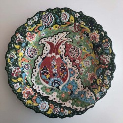 Large Turkish Ceramic Handmade Decorative Plate