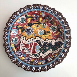 Large Turkish Ceramic Handmade Decorative Plate