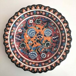 Large Turkish Ceramic Handmade Unique Plate