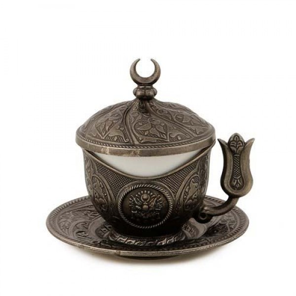 Antique Style Turkish Coffee Cup Tulip Holder Design