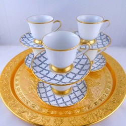 Asude Bohemia Crystal Medium Size Coffee Set