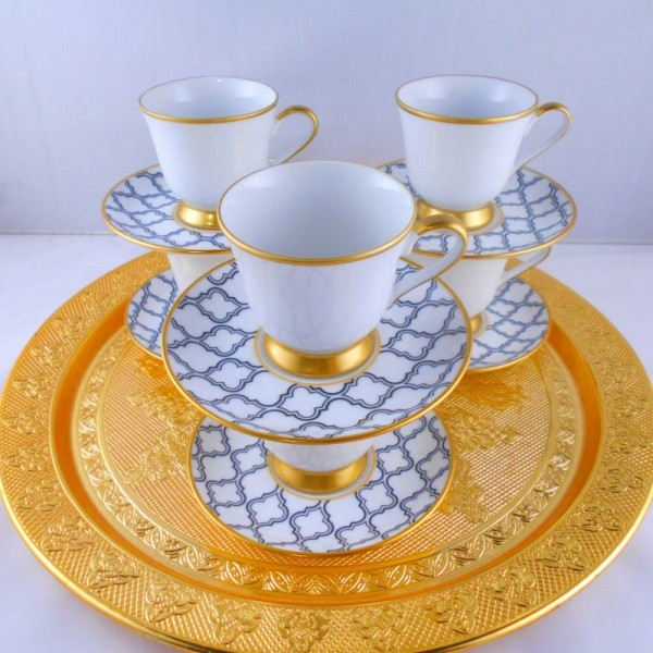 Asude Bohemia Crystal Medium Size Coffee Set