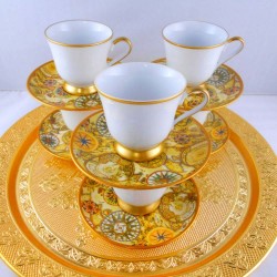 Bohemia Crystal Authentic Design Coffee Cups Set