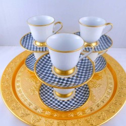 Bohemia Crystal Medium Size Turkish Coffee Set