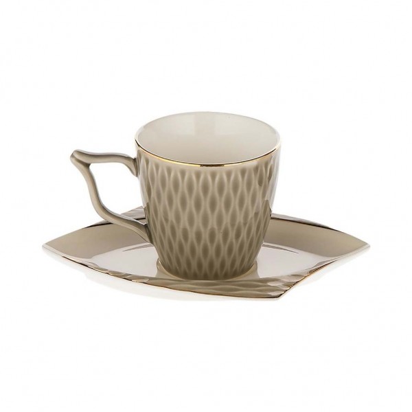 Doreline Espuma Porcelain Coffee Set For Six