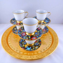 Floral Bohemia Crystal Medium Size Coffee Set