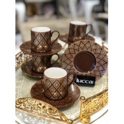 Lucca Porcelain Celinda Coffee Set For Six Person