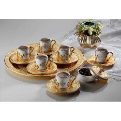 Luxury Gold Color Espresso Turkish Coffee Set