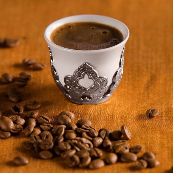 Silver Colour Turkish Coffee-Mırra Cup