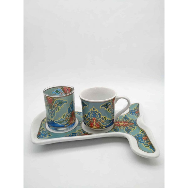 Sultan Caftan Design Coffee Set For One Person