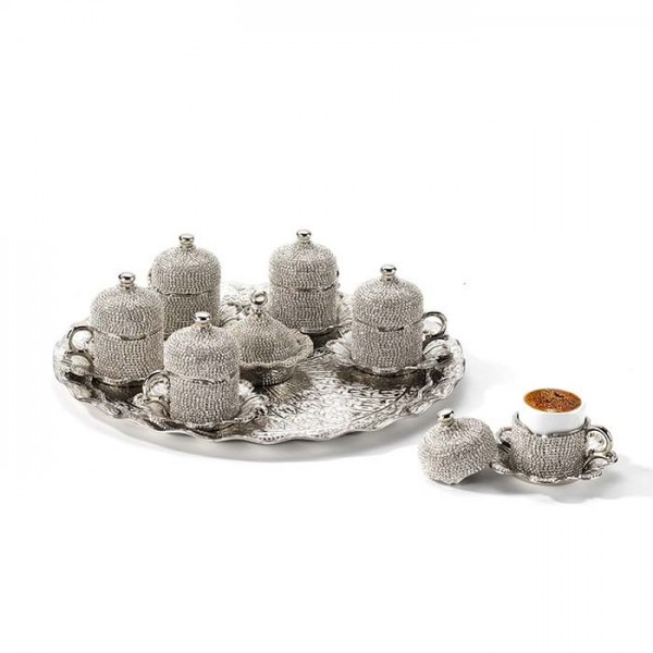 Swarovski Stone Coated Unique Coffee Cups Set