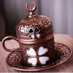 Turkish Coffee Cups Clover Design