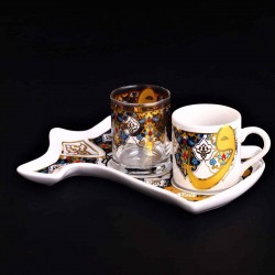 Vav Caftan Design Coffee Set For One Person