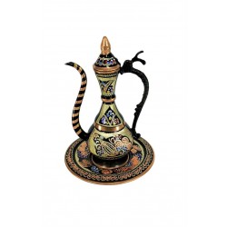 Copper Ottoman Style Ibrik Full Hand Painted