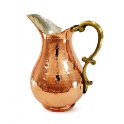Hand Hammered Turkish Copper Pitcher