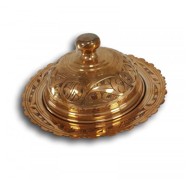 Large Full Handmade Copper Turkish Snack Bowl