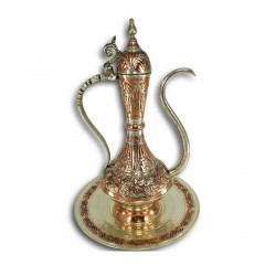 Large Handmade Ottoman Style Copper Ibrik