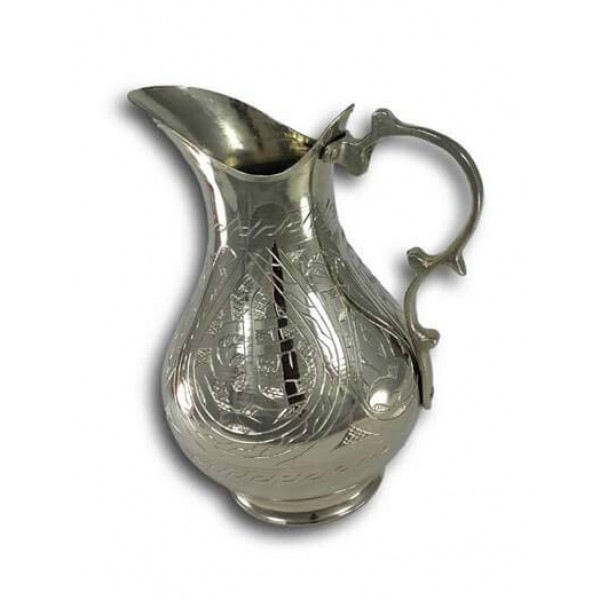 Turkish Copper Pitcher Flower Design