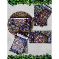 6 Pcs Ethnic Turkish Dinner Service Set For 6 Person