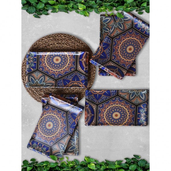 6 Pcs Ethnic Turkish Dinner Service Set For 6 Person