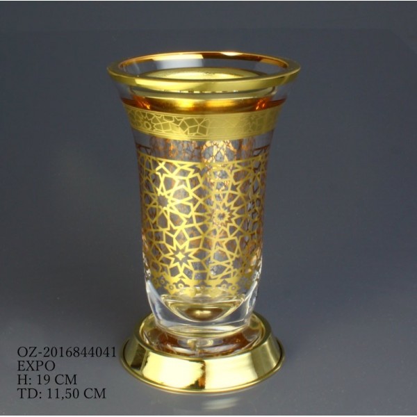 Bakhoor Burner Glass Expo Gold