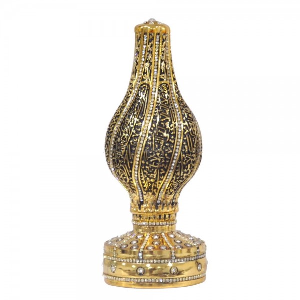 Gold Candle Ayatal Kursi Islamic Sculpture 