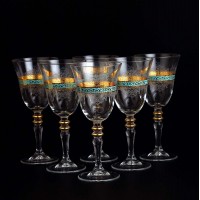 6 Pcs Turquoise Authentic Glasses Set