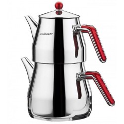 Classic Stainless Steel  Traditional Design Turkish Tea Pot Set