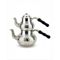 Handmade Double Copper Tea Kettle Pot