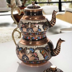 Handmade Original Copper Turkish Tea Pot Kettle