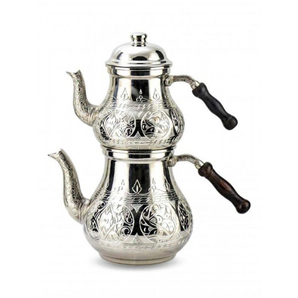 Handmade Thick Copper Turkish Tea Kettle Pot