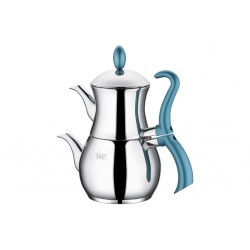 New Design Large Stainless Steel Turkish Tea Pot Kettle Turquois