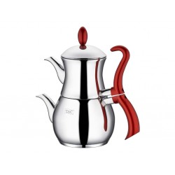 New Design Stainless Steel Turkish Tea Pot Kettle Red
