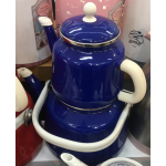 Retro Enamel Turkish Double Tea Pot