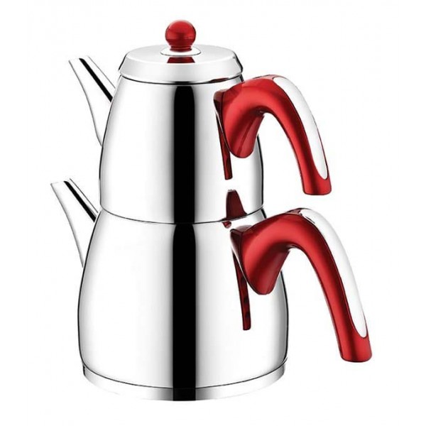 Stainless Steel Traditional Design Turkish Tea Pot Set