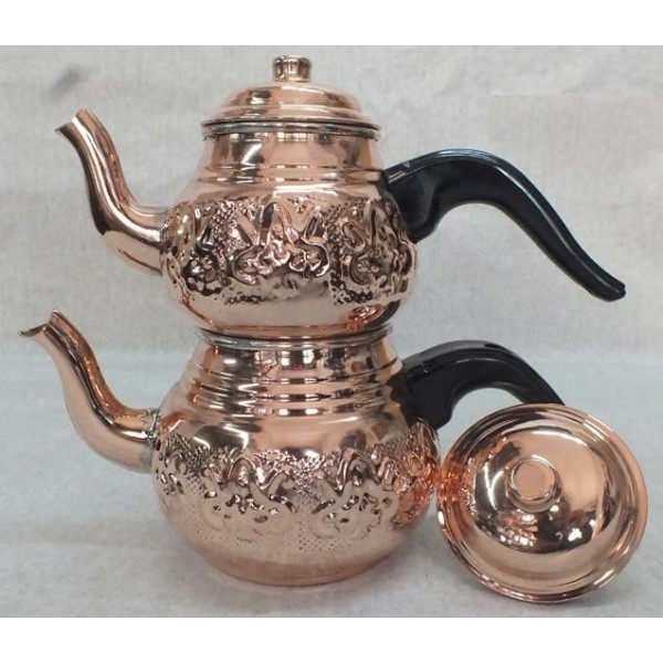 Turkish Tea Pot Set Handmade Copper