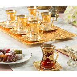 Arabic Tea Set For Six With Tray