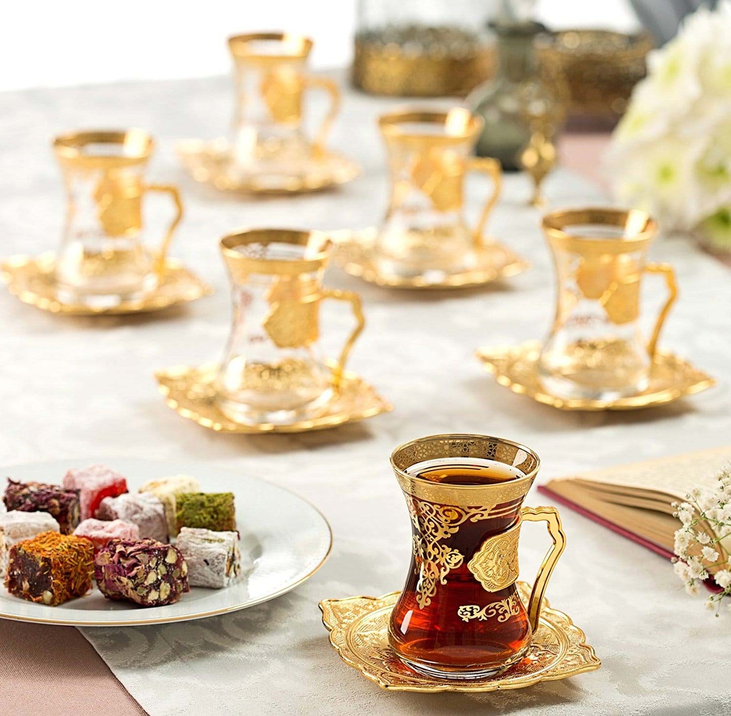 Arabic Tea Set Gold Colour KocGifts