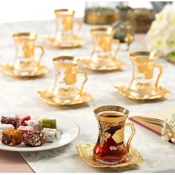 Arabic Tea Set Gold Colour