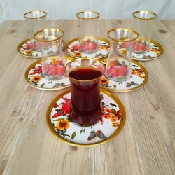 Bigatti 12 Pcs Thin Waist Butterfly Tea Set