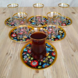 Bigatti 12 Pcs Thin Waist Floral Tea Set