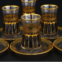 Black Color Arabic Tea Cups Set