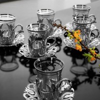 Elegant Tea Cups Turkish Style
