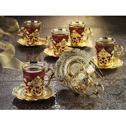 Gold Model Latest Model Middle Eastern Tea Set