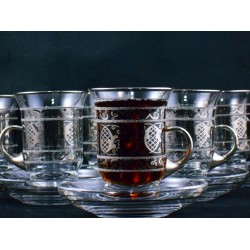 Latest Model Silver Color Tea Set With Holder