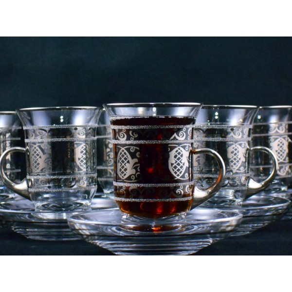 Latest Model Silver Color Tea Set With Holder